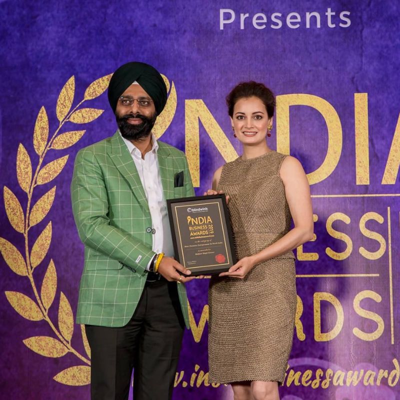 DR. RUBJEET SINGH GROVER WITH DIA MIRZA