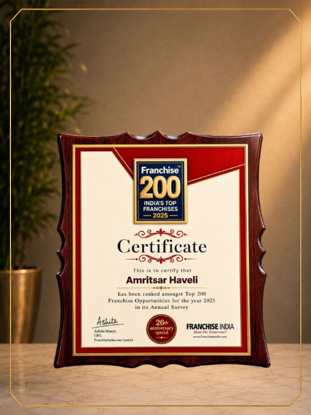 India's Top Franchises Award